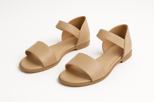womens sandal with closed in heel